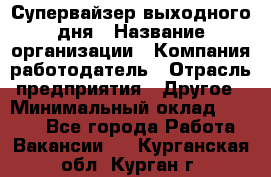 Супервайзер выходного дня › Название организации ­ Компания-работодатель › Отрасль предприятия ­ Другое › Минимальный оклад ­ 5 000 - Все города Работа » Вакансии   . Курганская обл.,Курган г.